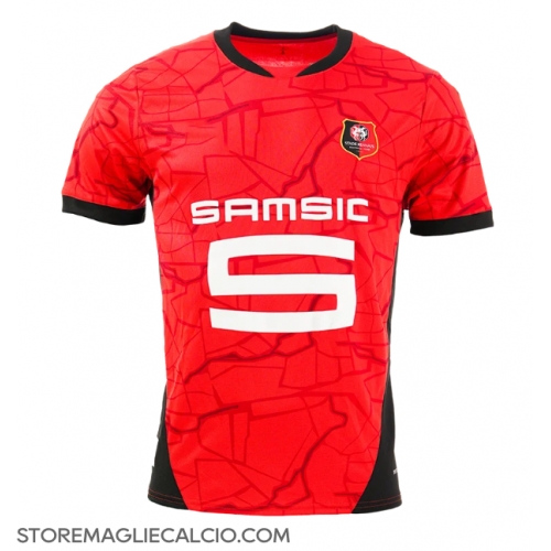 Stade Rennais Maglia Gara Casa Repliche 2024-25 Maniche Corte Stade Rennais Maglia Gara Casa Repliche 2024-25 Maniche Corte